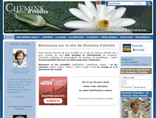 Tablet Screenshot of cheminsdetoiles.com